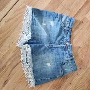 Lacy Jean Shorts (size: age 12-13)
